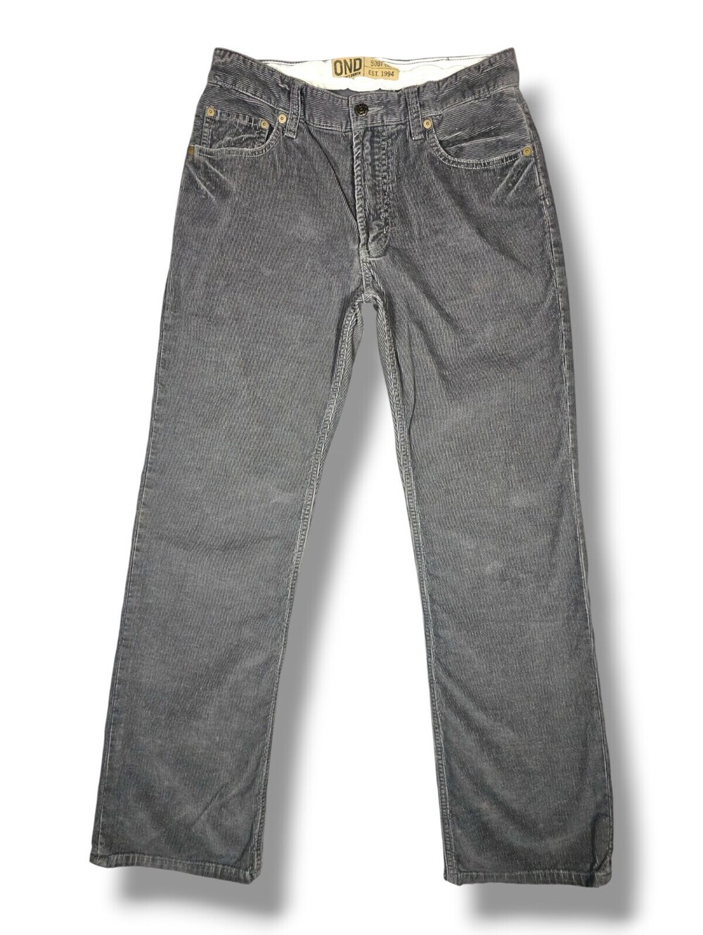 Old Navy Gray Bootcut Corduroy Pants Y2K Casual Hipster Grunge Indie Emo 30X32